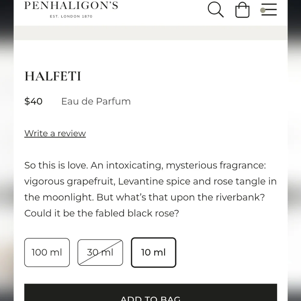 Penhaligons penhaligon halfeti